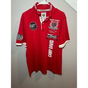 Camp David Short Sleeve Shirt Men's 3XLarge Polo Embroidered